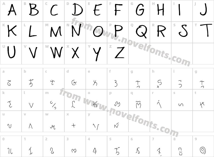 manna saxonCharacter Map