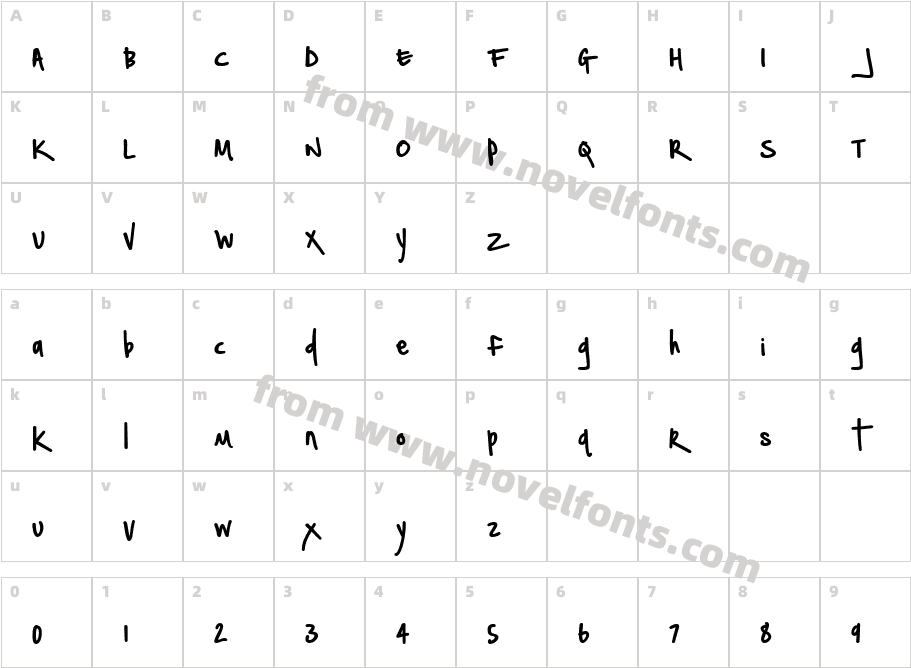 Notepaper AirplanesCharacter Map