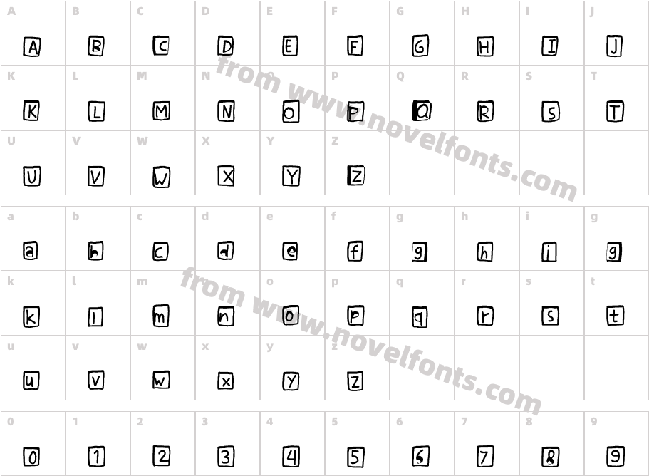 mannaboxCharacter Map