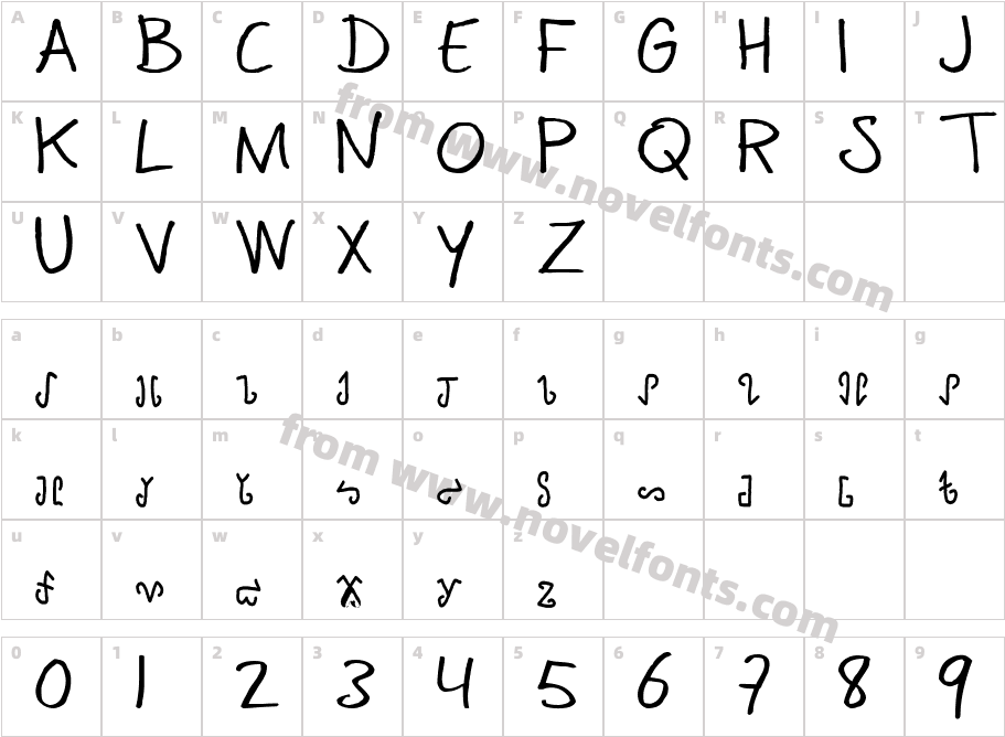 mannaelegyCharacter Map