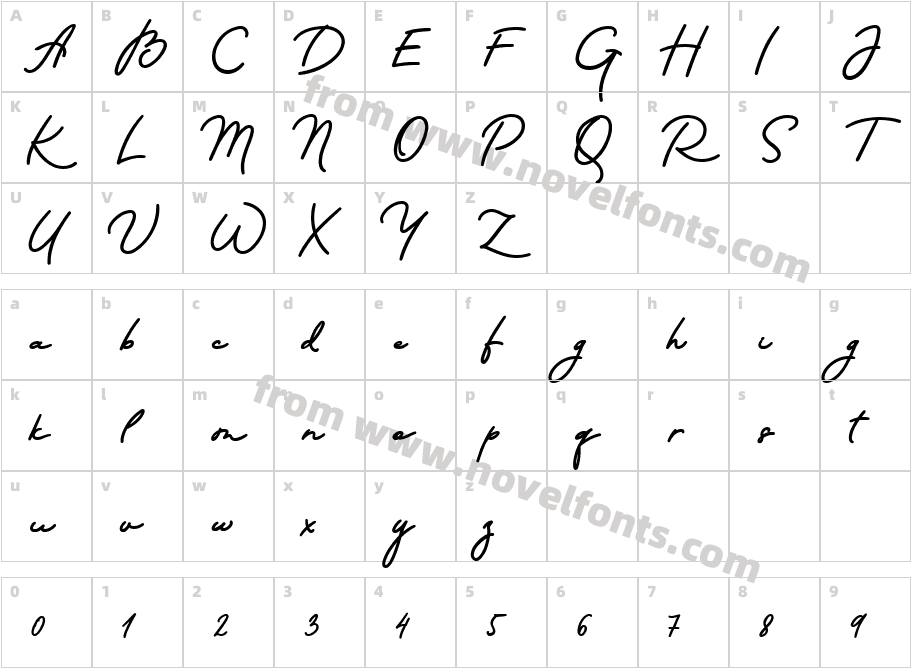 marcana scriptCharacter Map