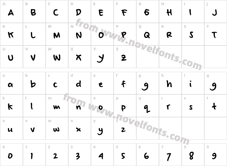 nenyns.marker.noncommercialCharacter Map