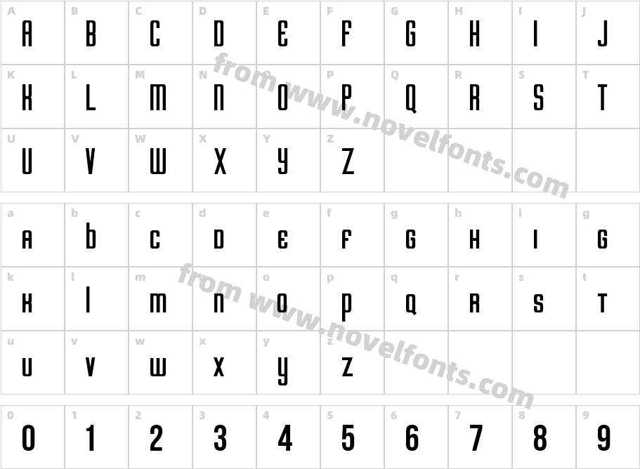 neowaveCharacter Map