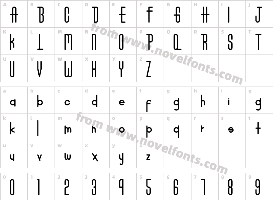 oblo boldCharacter Map