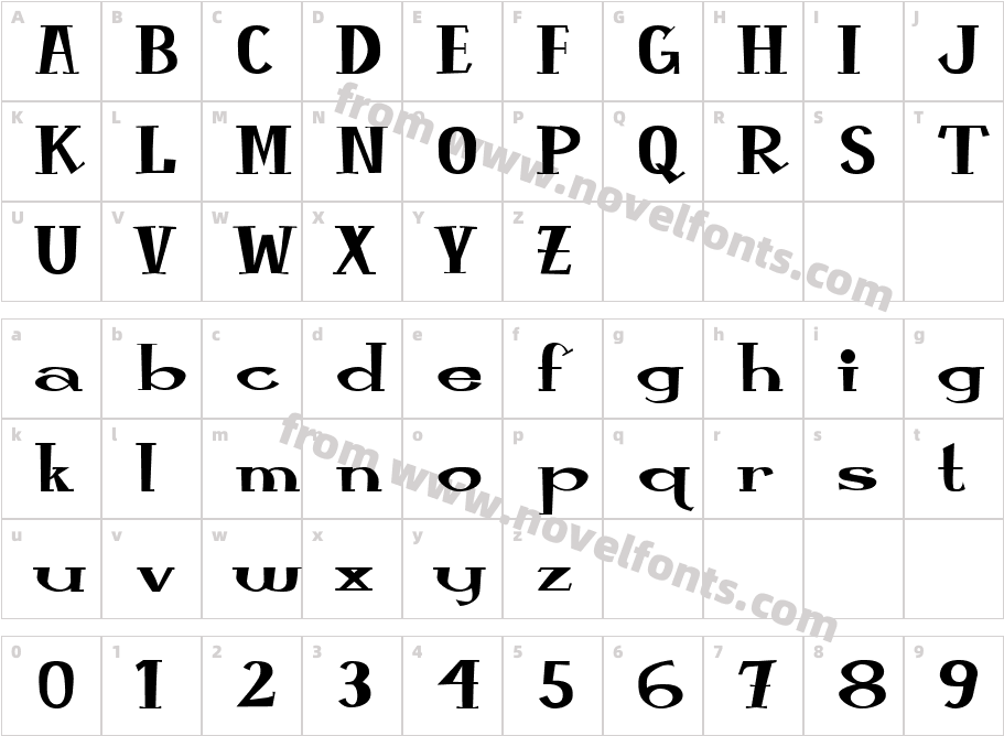 oolala W00Character Map