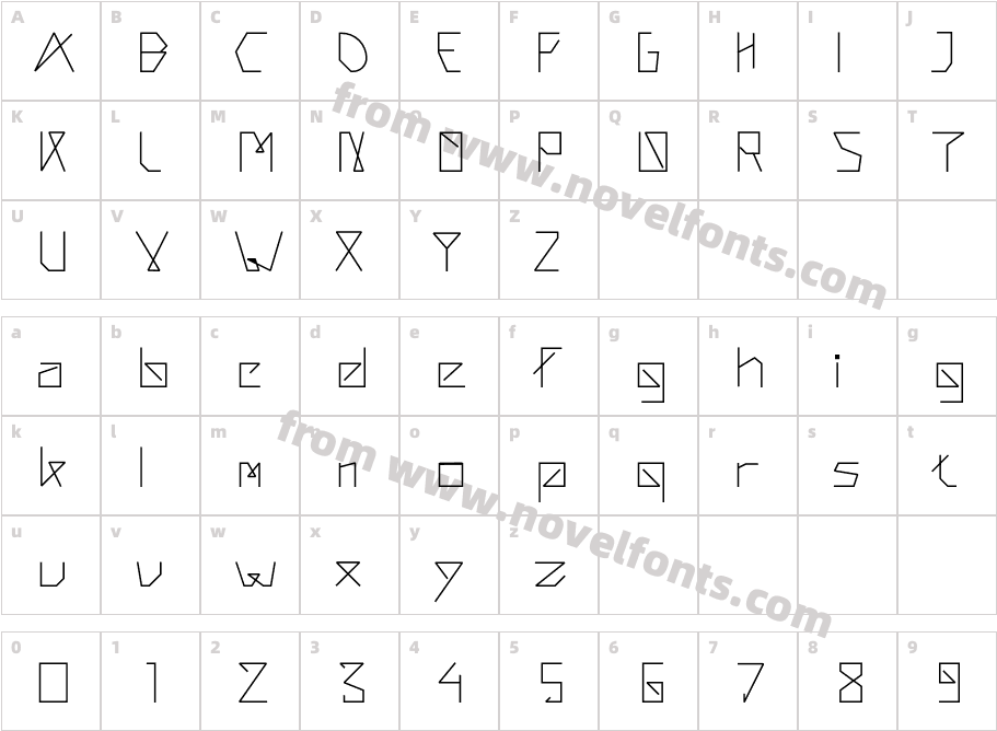 raxyeCharacter Map