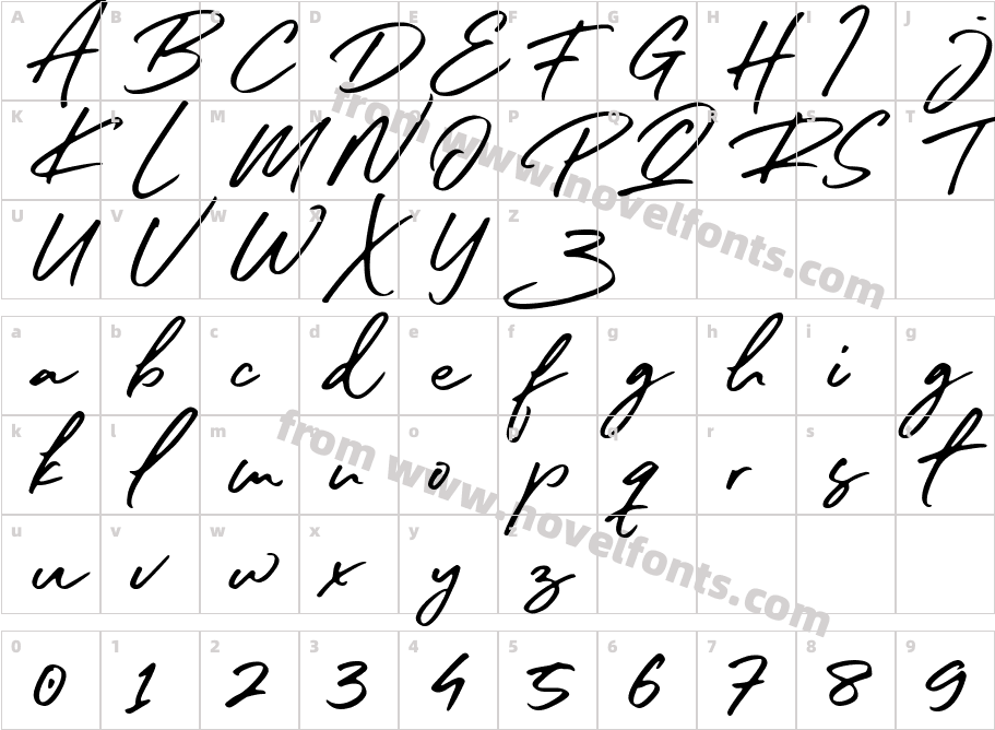 sister slimes fontCharacter Map