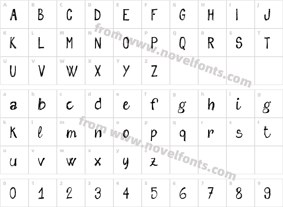 sketch me_FREE versionCharacter Map