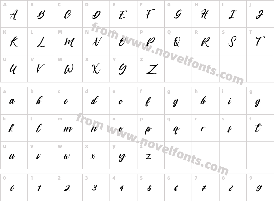 vagnotieCharacter Map