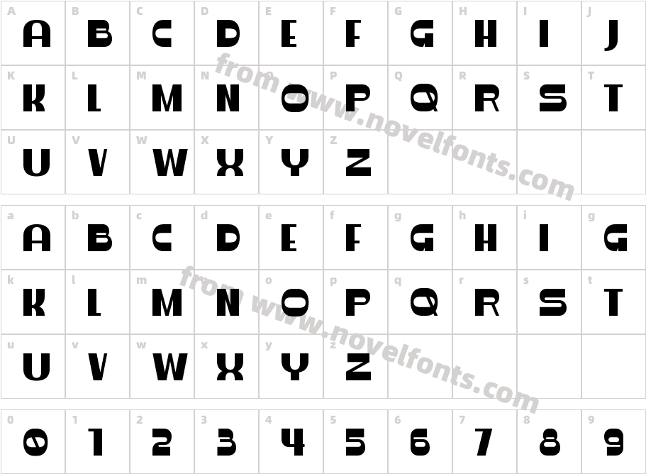 ws Pontac RegularCharacter Map