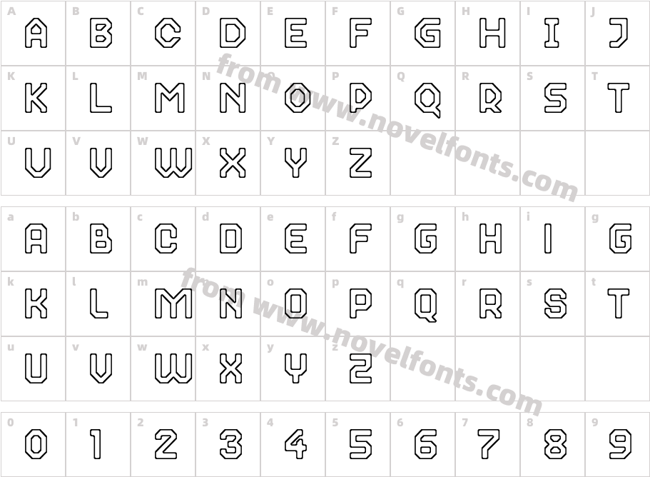 2nd Dance Floor Bevel OutlineCharacter Map