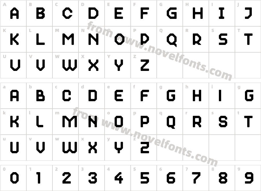 2nd Dance Floor BevelCharacter Map
