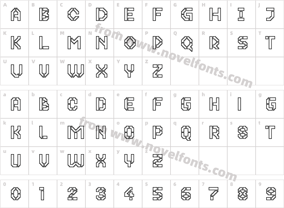 2nd Dance Floor Stencil OutlineCharacter Map