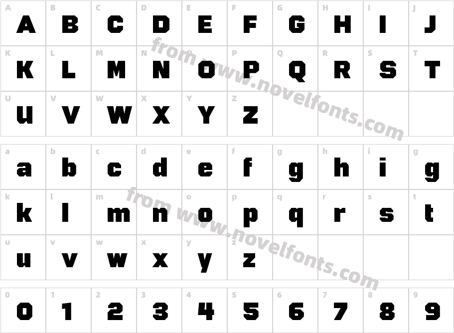 946 Latin Regular5Character Map