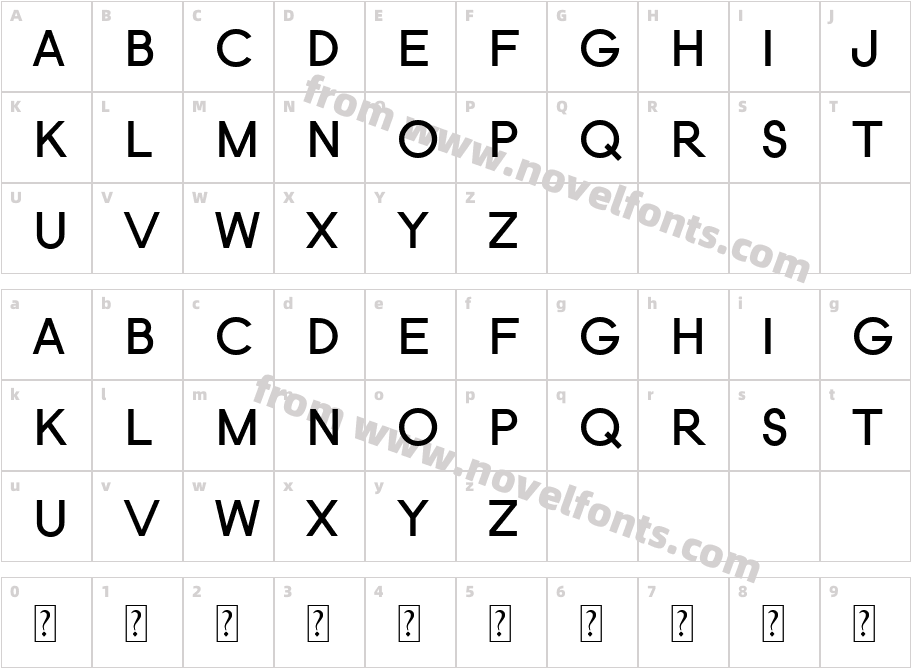 NovahCharacter Map