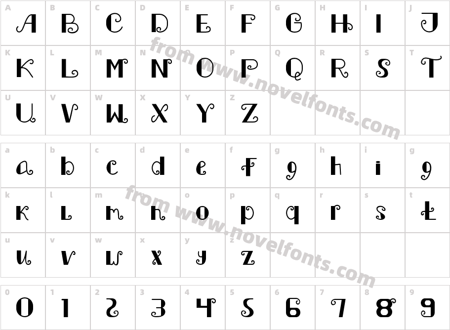 ADIBOL RegularCharacter Map