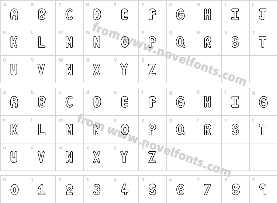 AROMA RegularCharacter Map