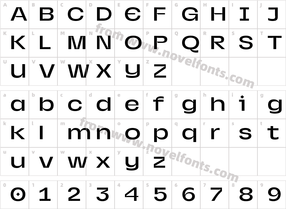 ARP Display 150Character Map