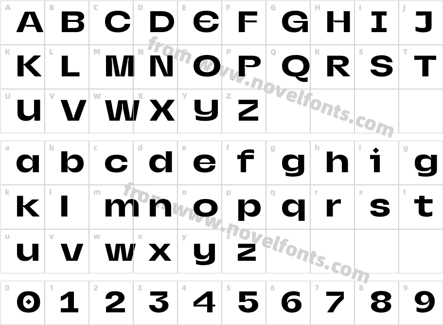 ARP Display 240Character Map