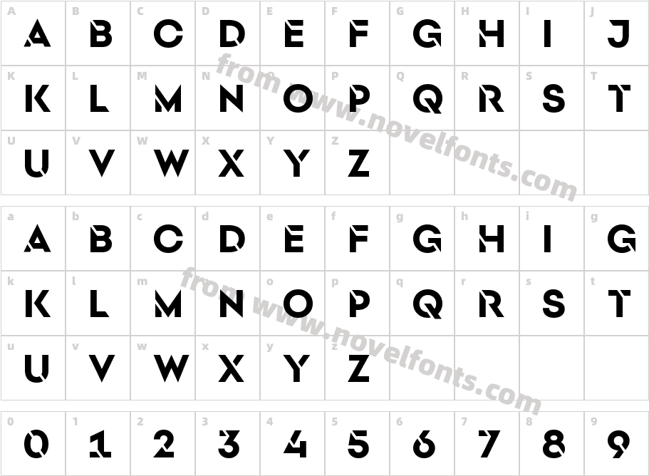 AS Monaco Diagonale BoldCharacter Map