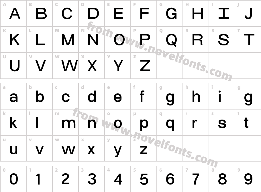 AT Osmose MediumCharacter Map