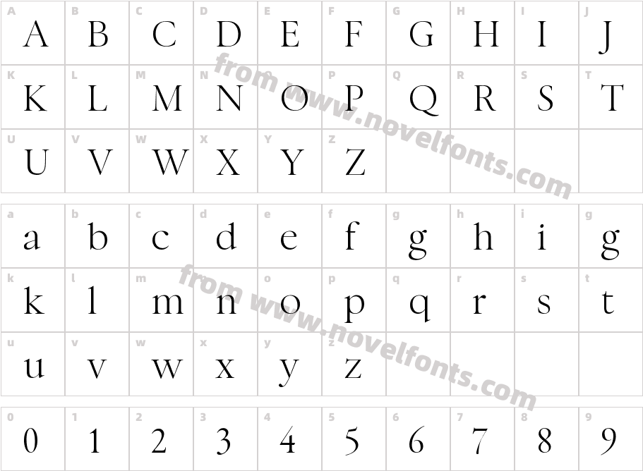 Abovethe Beyond Serif RegularCharacter Map