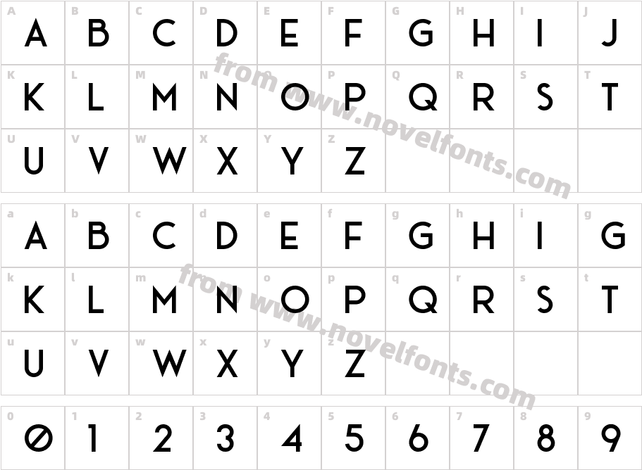 Ace Sans BoldCharacter Map