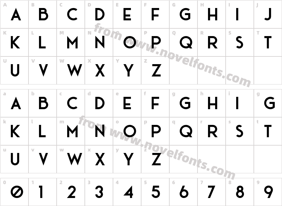 Ace Sans ExtraboldCharacter Map