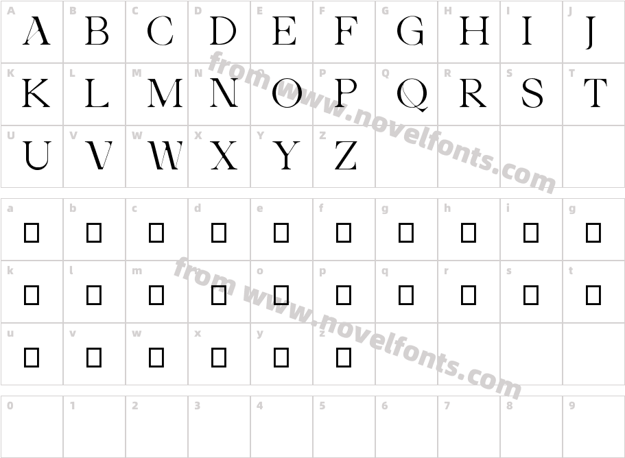 Ade DisplayCharacter Map
