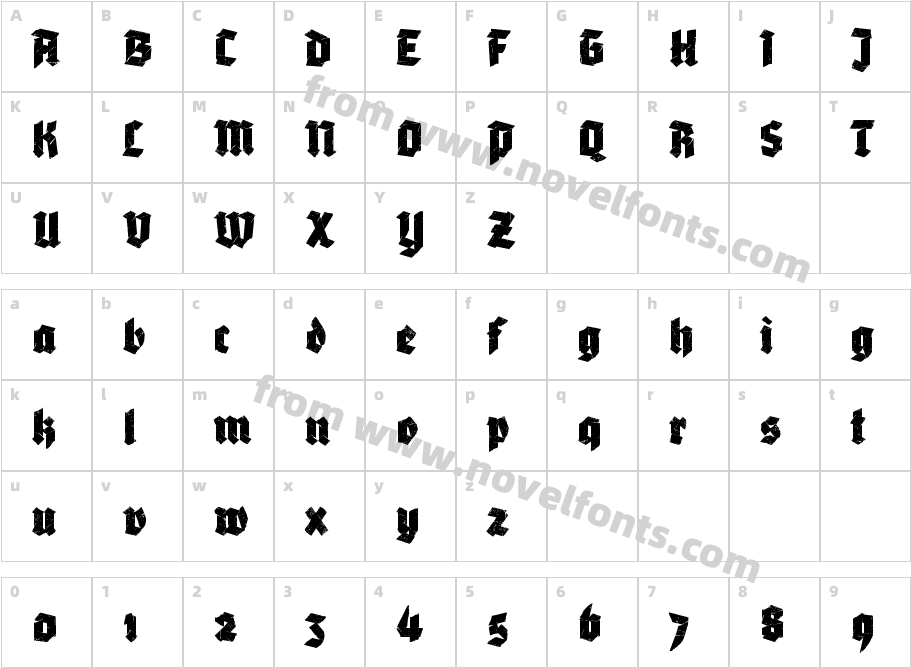 Adhesive Nr SevenCharacter Map