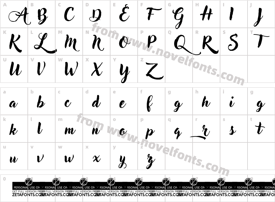 Adlery Pro SwashCharacter Map