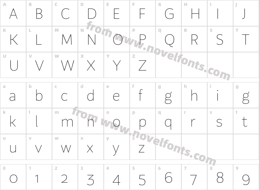 Aestetico Formal ThinCharacter Map
