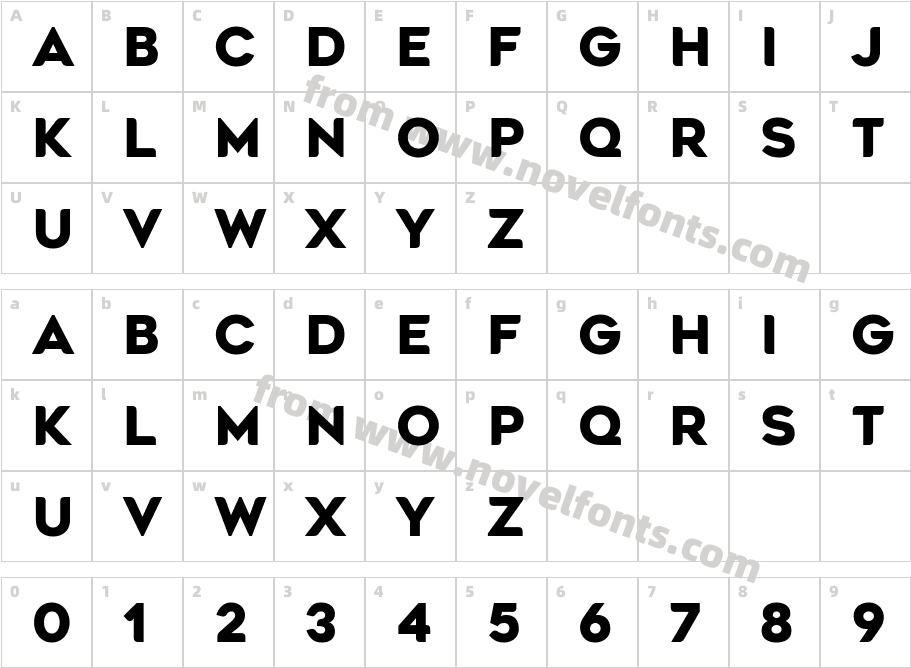 Agenor BoldCharacter Map