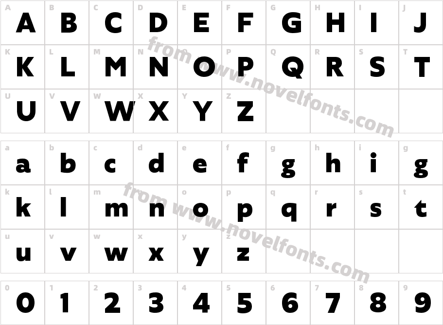 Agile Sans Extra BoldCharacter Map