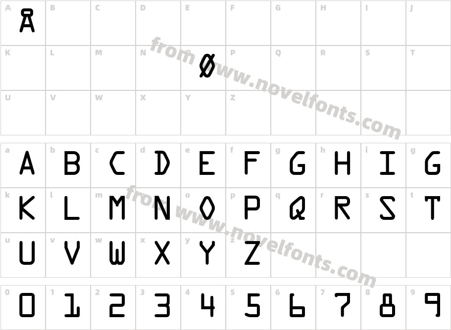 OCRABQCharacter Map