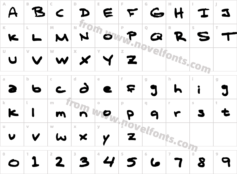 OPN T Complana ZCharacter Map