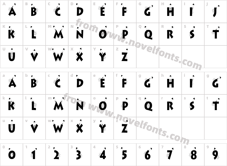 Apollo13CondensedCharacter Map