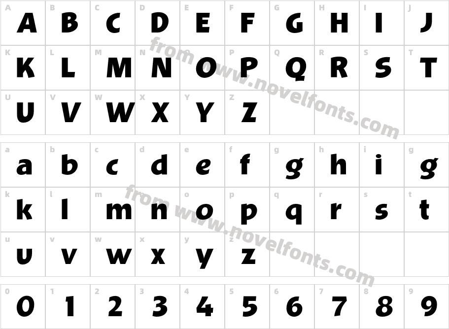 OPTIBevis-BoldCharacter Map