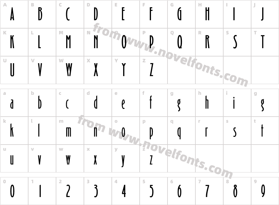 OPTICarling LightCharacter Map