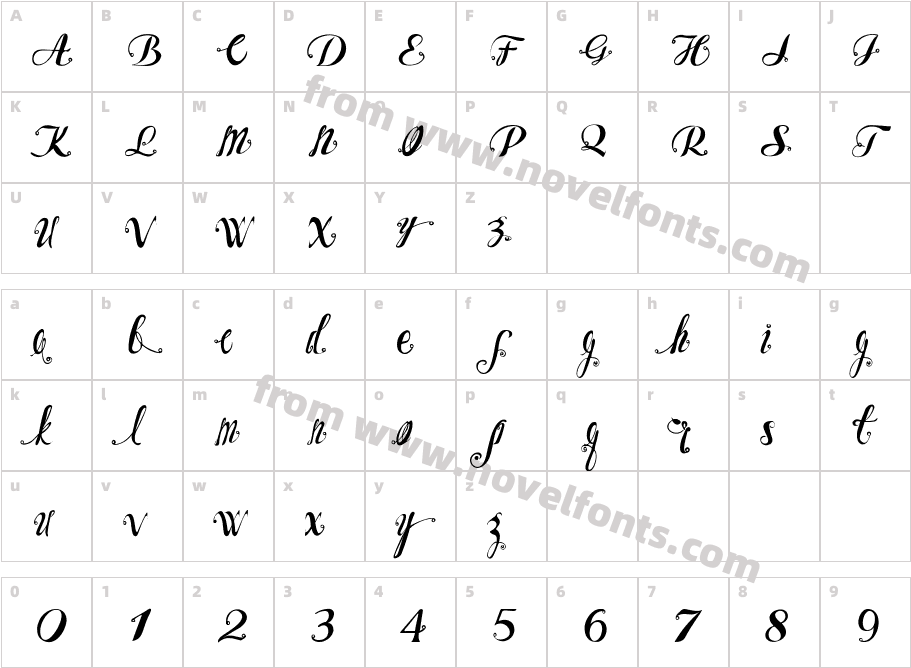 OZHCharacter Map