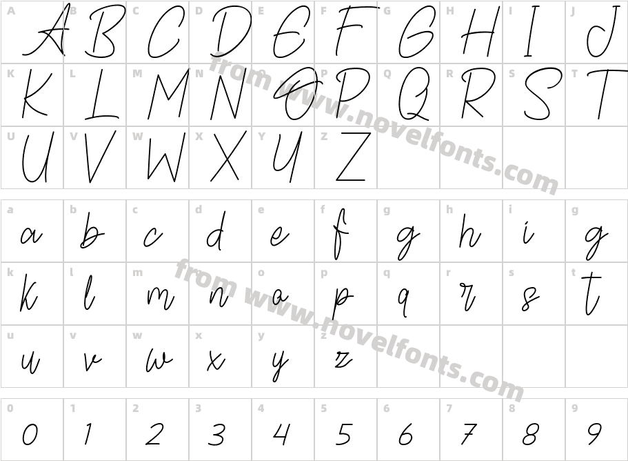 OabestiraCharacter Map