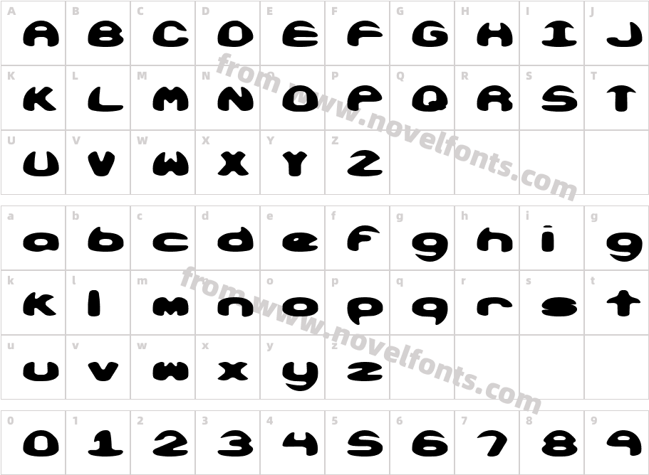 Obloquy Solid (BRK)Character Map