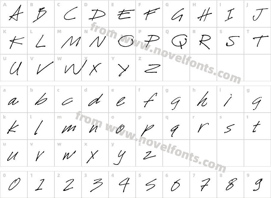 Ocalla Hand BTNCharacter Map