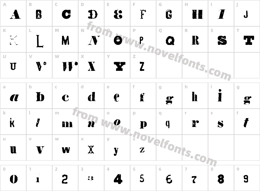 Octopus84Character Map