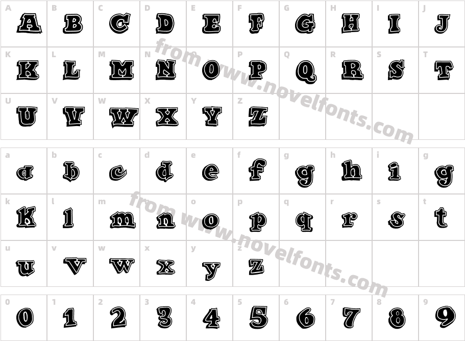 Ode 2 Paste Up HeavyCharacter Map