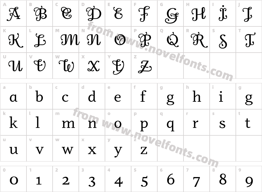 Odile-DecoInitialsCharacter Map