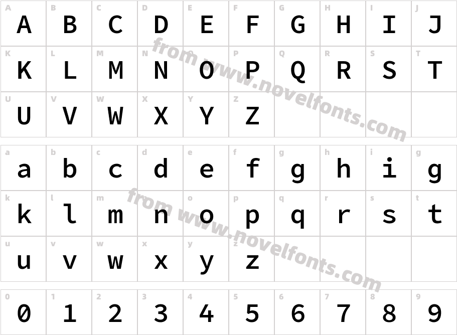 Office Code Pro MediumCharacter Map