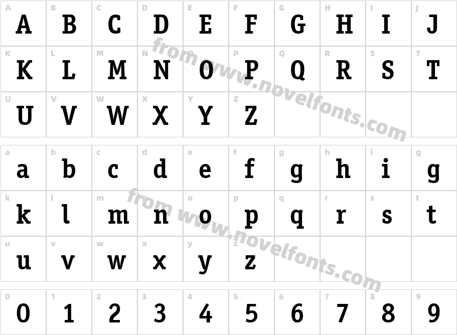 Officina Serif ITC TTCharacter Map