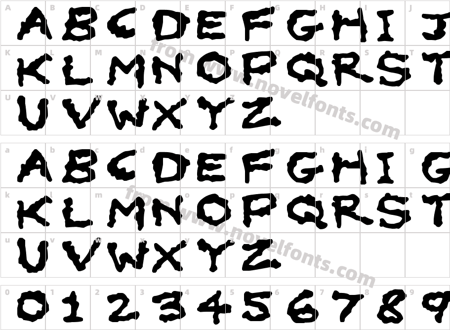 OilslickCharacter Map