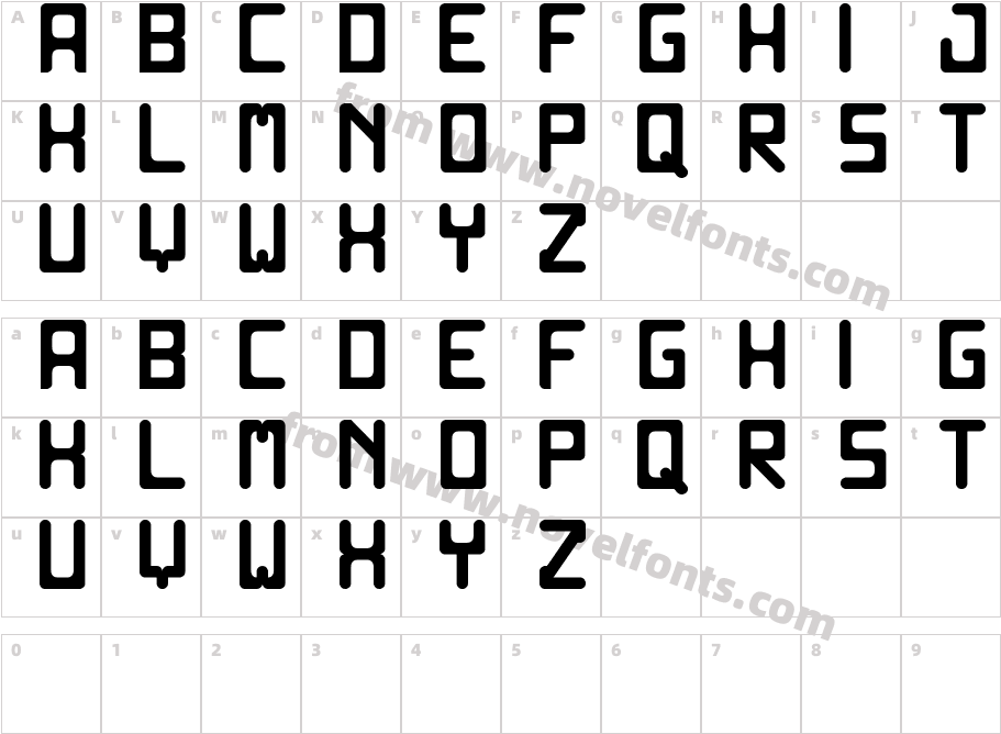 Old computer StCharacter Map